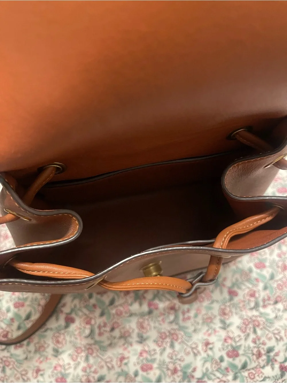 Coach Brown Leather Mini Backpack